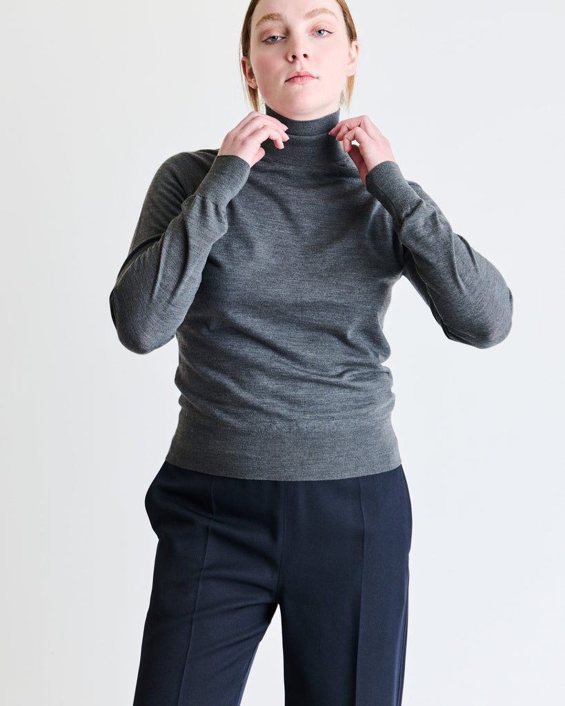 Phoebe Philo High Neck Jumper Apparel - Sweaters PHOEBE PHILO Anthracite XS