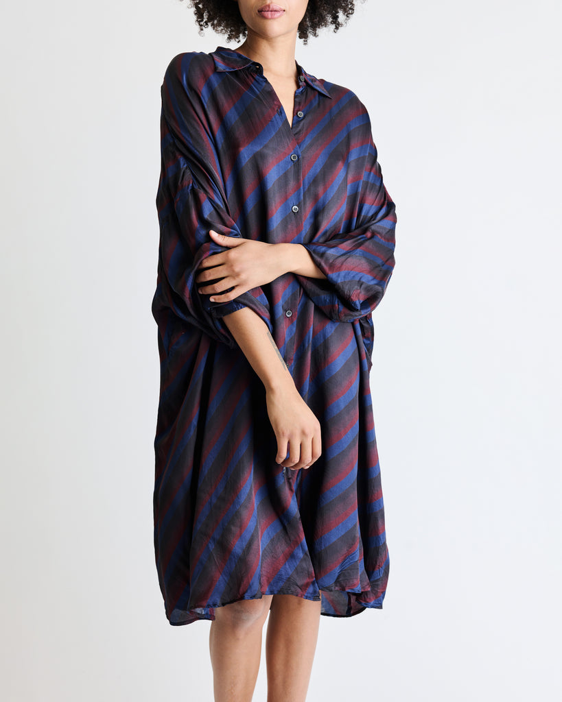 Dries Van Noten Dasia Stripe Dress Apparel - Dresses DRIES VAN NOTEN Navy Stripe XS