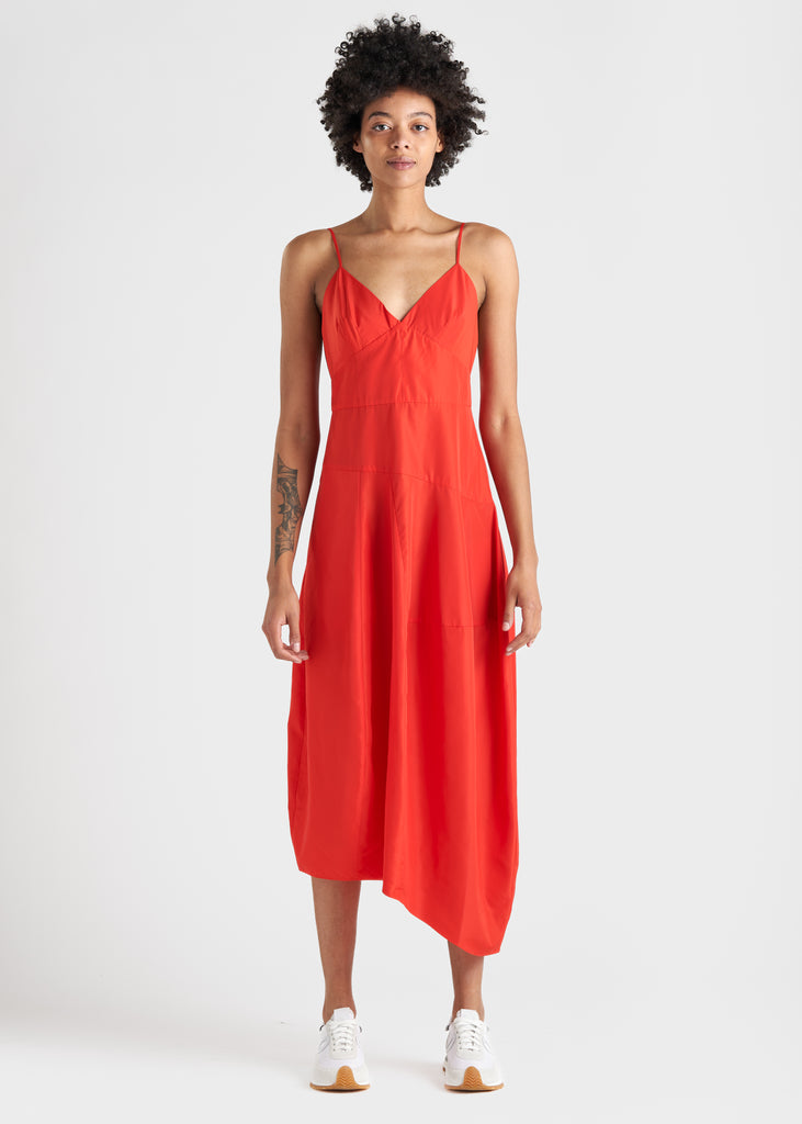 Sporty Nylon Cami Dress DRESSES TIBI Red 00 