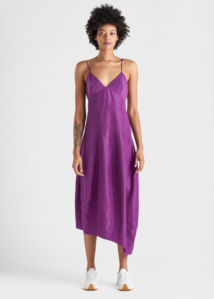 Sporty Nylon Cami Dress DRESSES TIBI Purple 00 