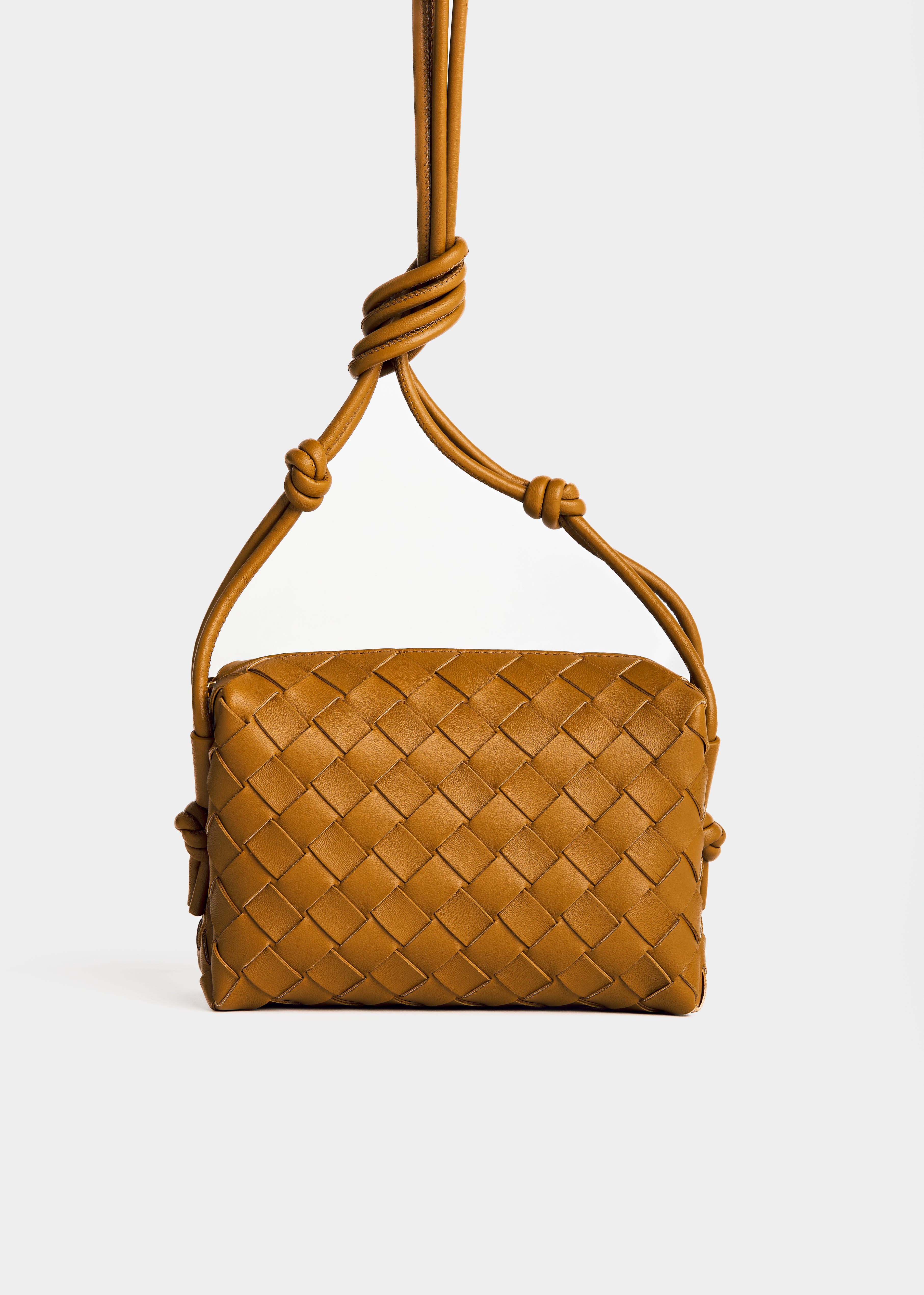 Buy BOTTEGA VENETA Mini Loop Crossbody Bag, Sunburst-Gold Color Women
