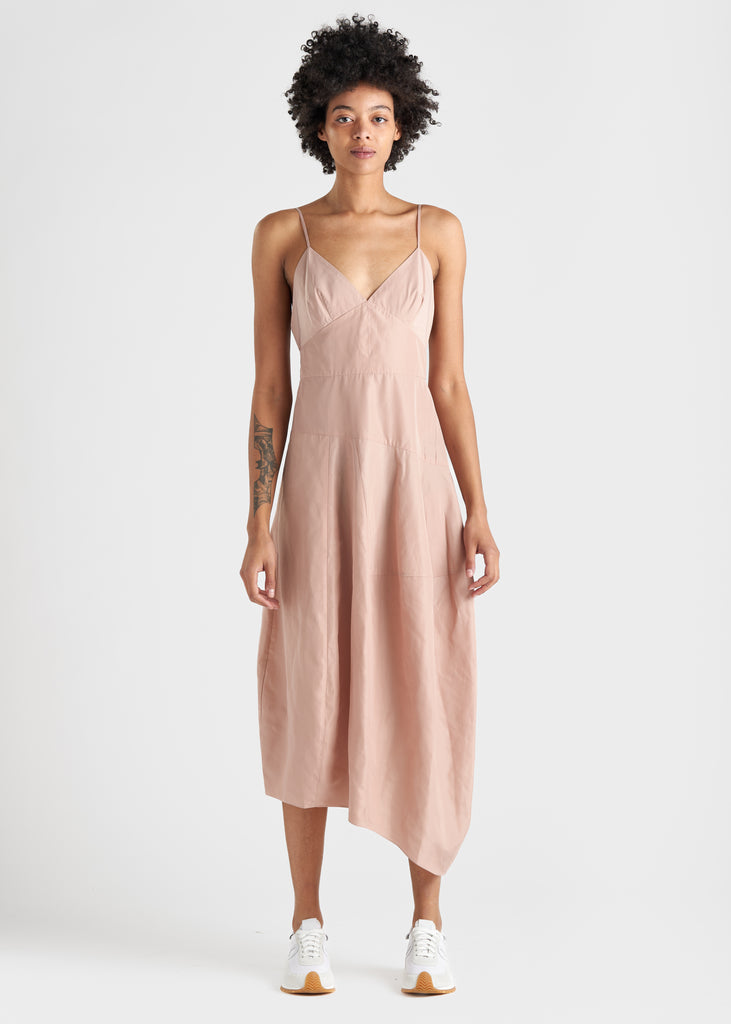 Sporty Nylon Cami Dress DRESSES TIBI Toffee 00 