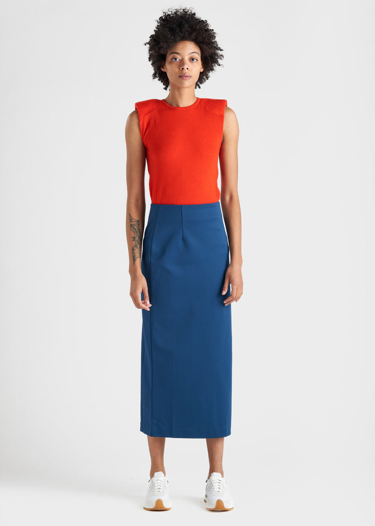 Structured Knit Pencil Skirt SKIRTS TIBI   