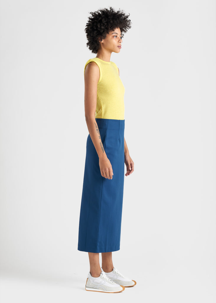Mercerized Wool Shoulderpad Top TOPS TIBI   