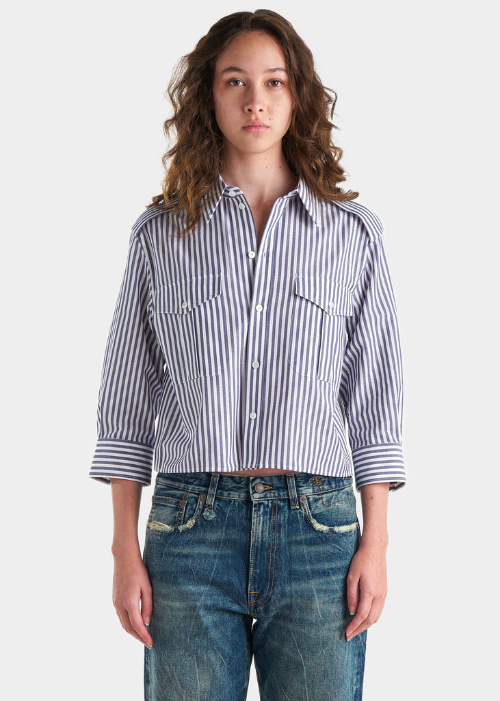 Cropped Reporter Shirt TOPS CELINE   