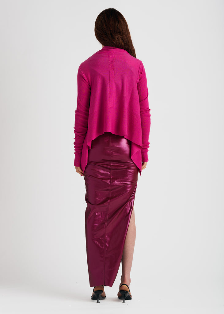 Short Wrap Sweater - Pink KNITWEAR RICK OWENS   