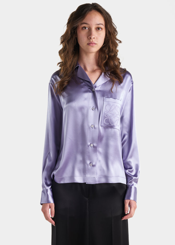 Anagram Pyjama Blouse - Lilac TOPS LOEWE   